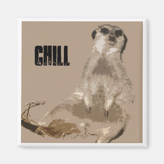 Aimant meerkat (Devant)