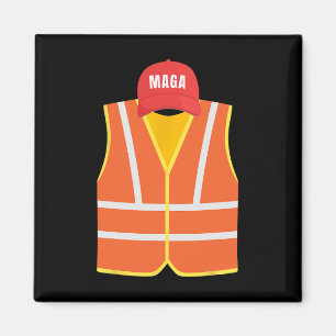 Aimant Mega Garbage Collbage Vest Pour Trump Election Day