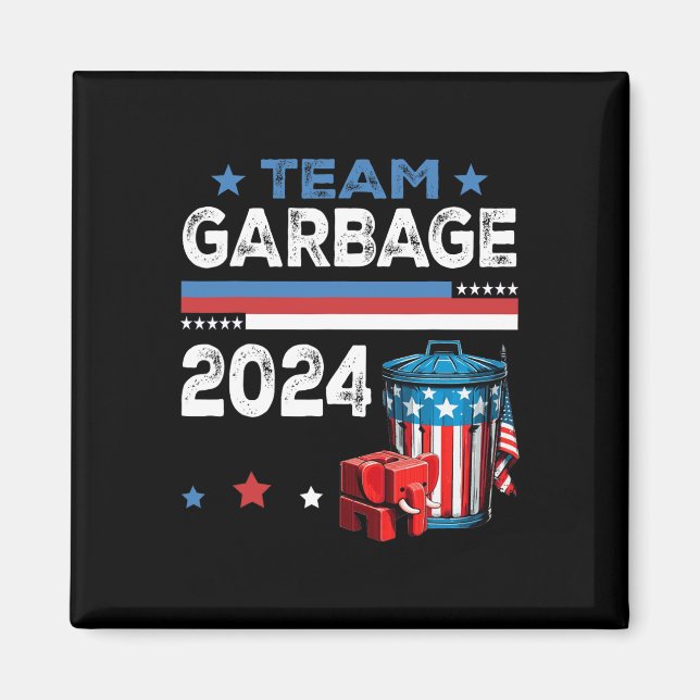 Aimant Méga Garge partisan fier de Trump 2  (Devant)