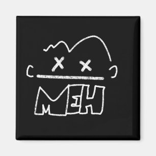 Aimant meh drôle visage émoji