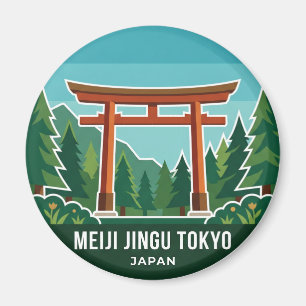 Aimant Meiji Jingu Shrine Japon