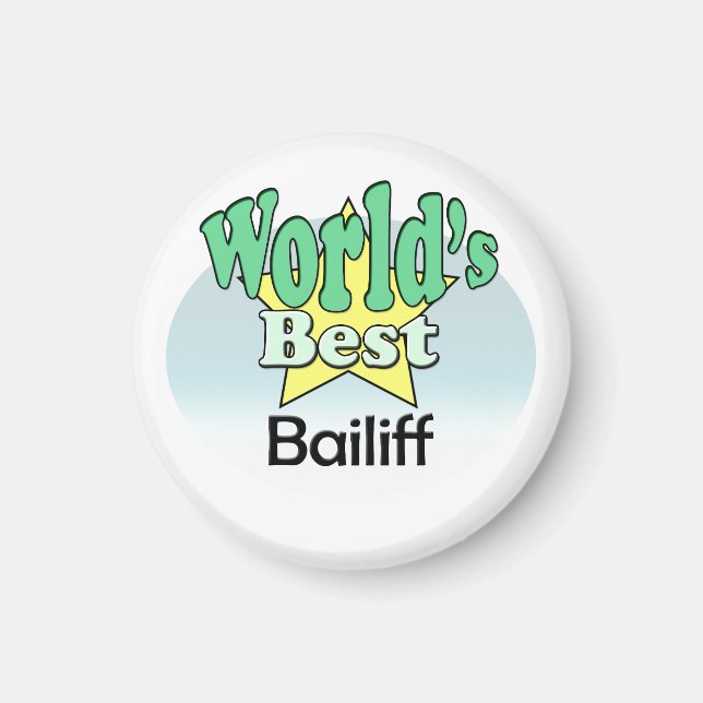 Aimant Meilleur Bailiff du monde (Devant)