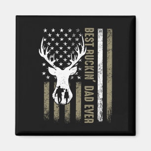 Aimant Meilleur Buckin' Papa Jamais Deer Chasse Fête des