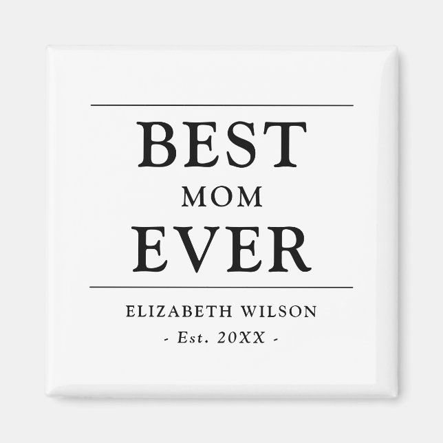 Aimant Meilleur Cadeau de Maman (Devant)