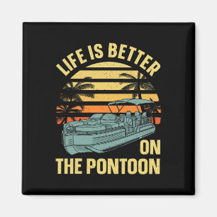 Aimant Meilleur capitaine de ponton art pour hommes femme