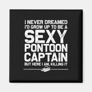 Aimant Meilleur capitaine de ponton Art pour hommes femme