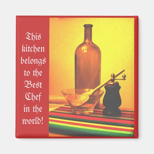 Aimant Meilleur Chef au monde (Devant)