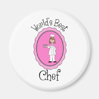 Aimant Meilleur Chef du monde - Femme - Cadeaux et Tee -