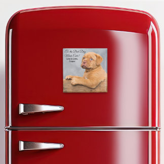 Aimant Meilleur Chien Maman Jamais Personnalisable Photo 