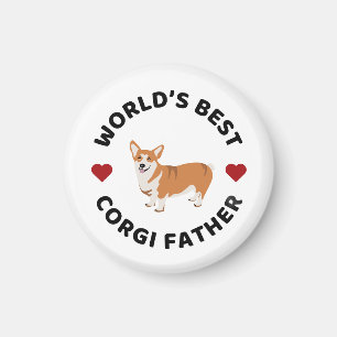 Aimant Meilleur Corgi Père Fier Chien Papa Cadeau