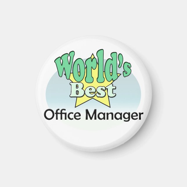 Aimant Meilleur directeur de bureau au monde (Devant)