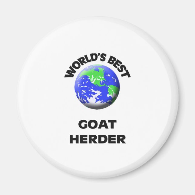 Aimant Meilleur éleveur de chèvres du monde (Devant)