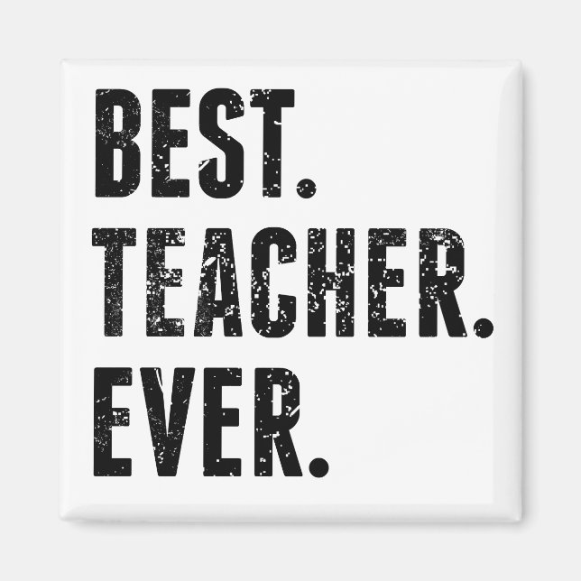 Aimant Meilleur enseignant jamais (Devant)