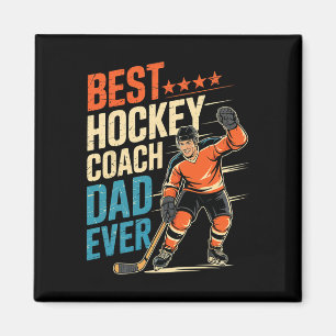 Aimant Meilleur entraîneur de hockey Papa de tous les tem