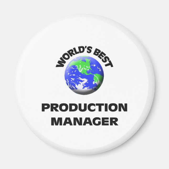 Aimant Meilleur gestionnaire de production au monde (Devant)
