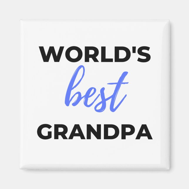 Aimant Meilleur grand-père bl du monde (Devant)