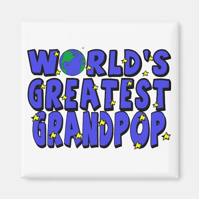 Aimant Meilleur Grand-Père du Monde (Devant)