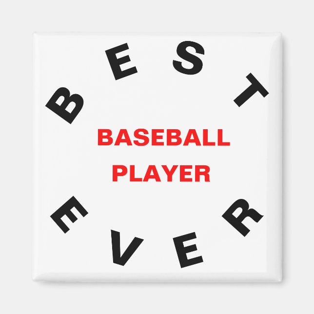 Aimant Meilleur joueur de baseball jamais (Devant)
