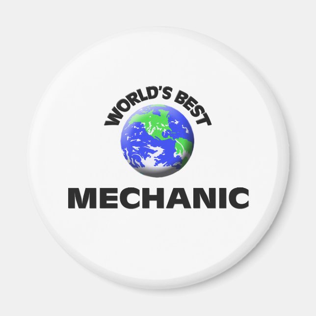 Aimant Meilleur mécanicien au monde (Devant)