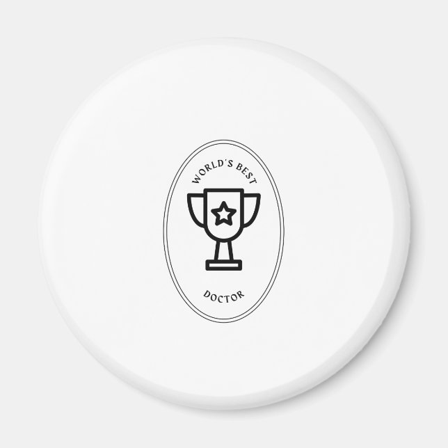 Aimant Meilleur médecin du monde (Devant)
