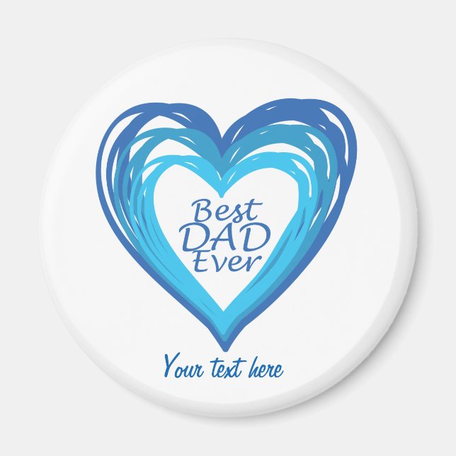Aimant Meilleur papa (Devant)