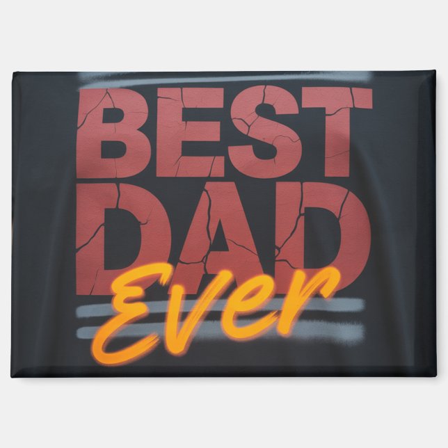 Aimant Meilleur papa (Recto)