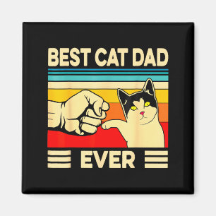 Aimant Meilleur Papa Chat de Tous les Temps Cadeau Drôle
