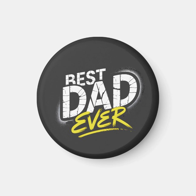 Aimant Meilleur Papa de Tous les Temps Art Graffiti (Devant)