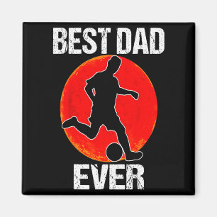 Aimant Meilleur Papa de Tous les Temps Vintage Papa Footb