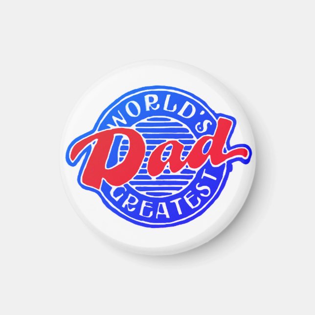 Aimant Meilleur papa du monde (Devant)
