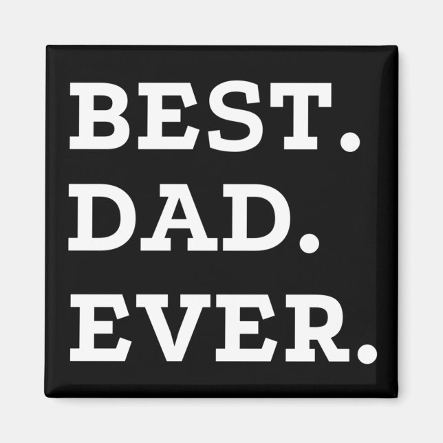 Aimant Meilleur Papa du Monde (Devant)