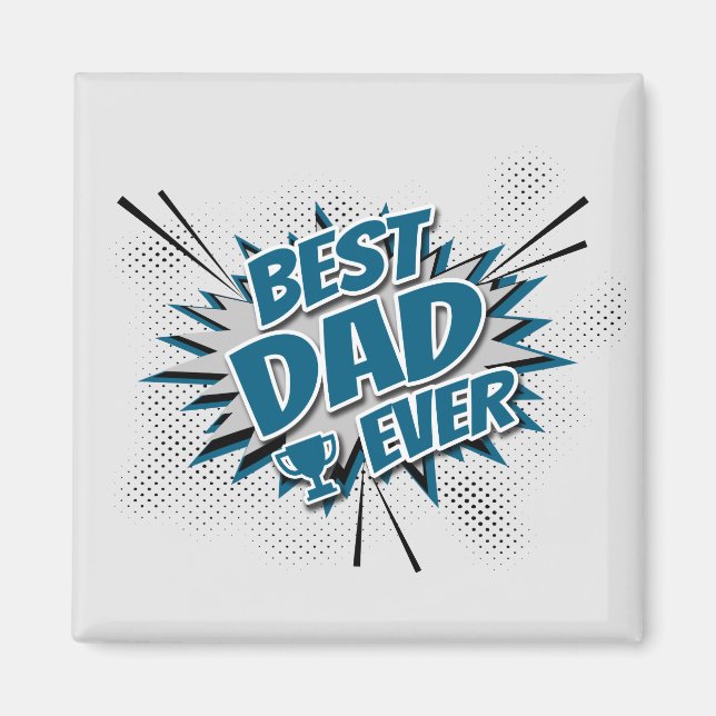 Aimant Meilleur Papa du Monde (Devant)