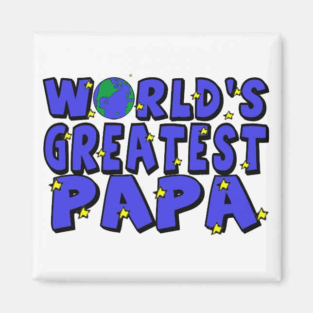 Aimant Meilleur Papa du Monde (Devant)