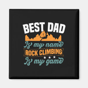 Aimant Meilleur Papa Est Mon Nom - Papa Grimpeur De Bloc