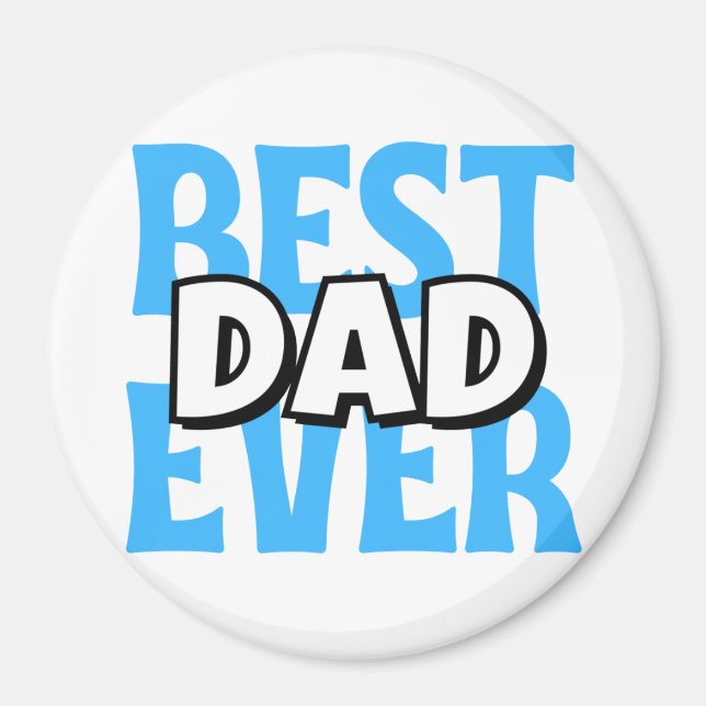 Aimant Meilleur papa jamais (Devant)