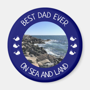 Aimant Meilleur papa jamais photo de Blue Ocean