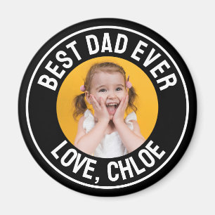 Aimant Meilleur Papa Photo Amusant Moderne