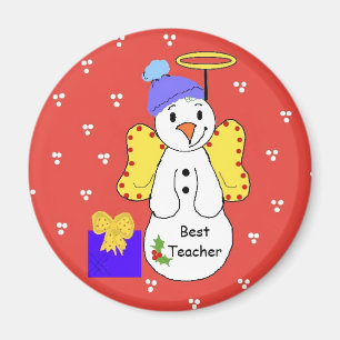 Aimant Meilleur professeur bonhomme de neige fantaisiste