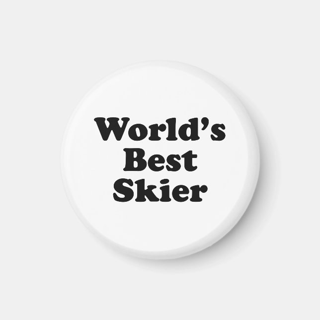 Aimant Meilleur skieur du monde (Devant)