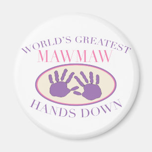 Aimant Meilleur T-shirt MawMaw Haut la Main