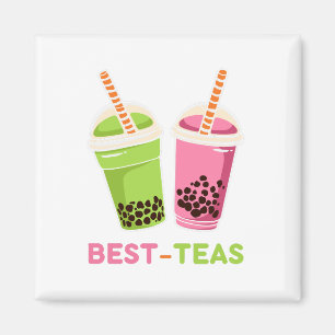 Aimant Meilleur thé kawaii boba bubble perle thé meilleur