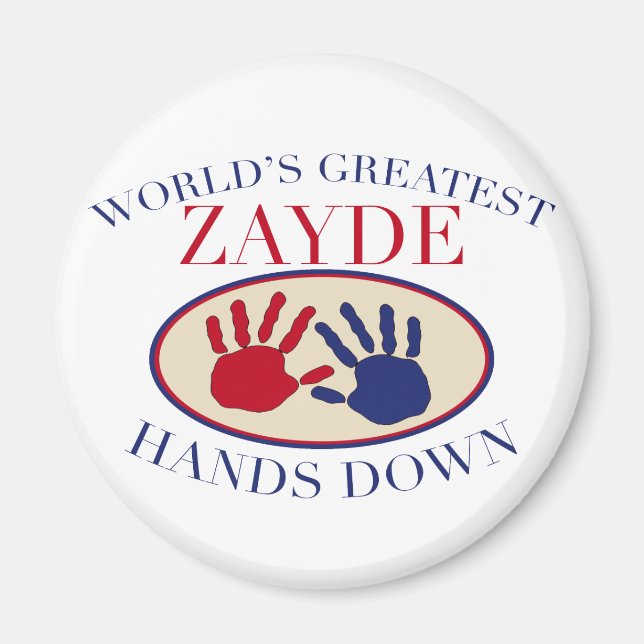 Aimant Meilleur Zayde Haut la Main (Devant)