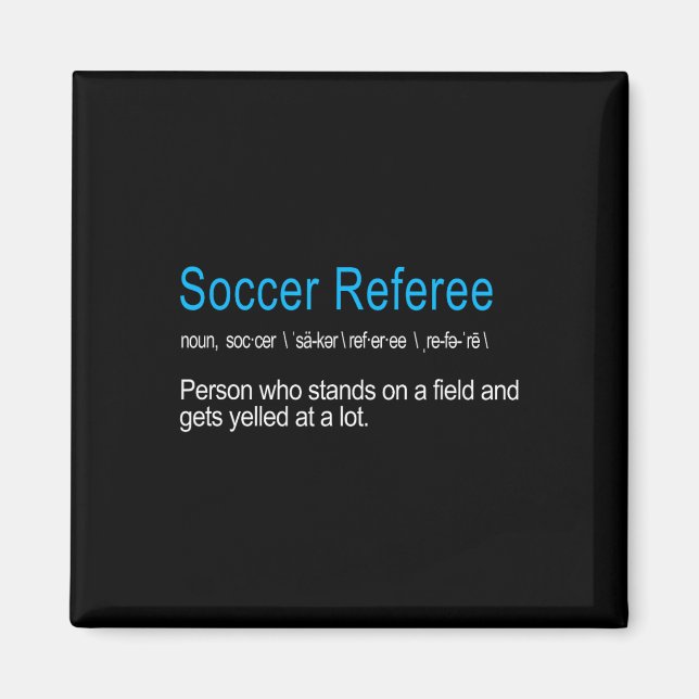Aimant Meilleure Définition d'Arbitre de Football Hilaran (Devant)