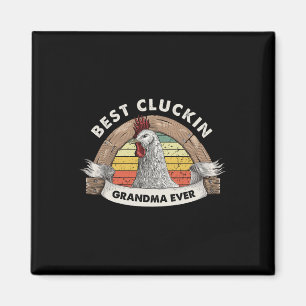Aimant Meilleure grand-mère qui glousse poulet grand-mère