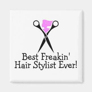Aimant Meilleure liste de cheveux Freakin toujours rose n