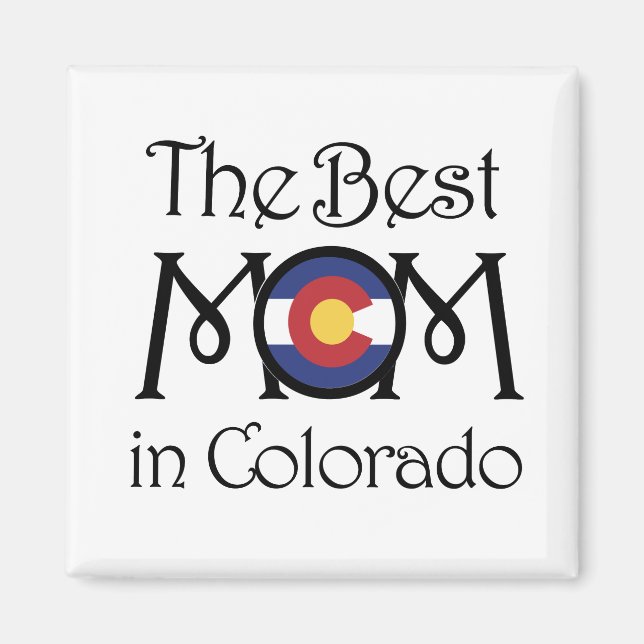 Aimant Meilleure maman au Colorado Mahnet (Devant)