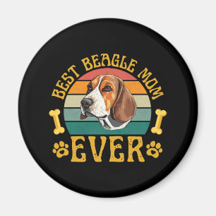 Aimant Meilleure maman Beagle jamais, Drôle chien Beagle