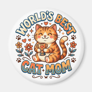Aimant Meilleure Maman de Chat du Monde 
