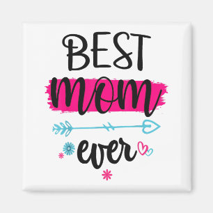 Aimant Meilleure maman Joyeuse fête des mères pour maman