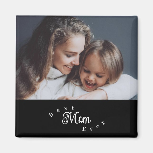 Aimant Meilleure Maman Moderne Simple (Devant)